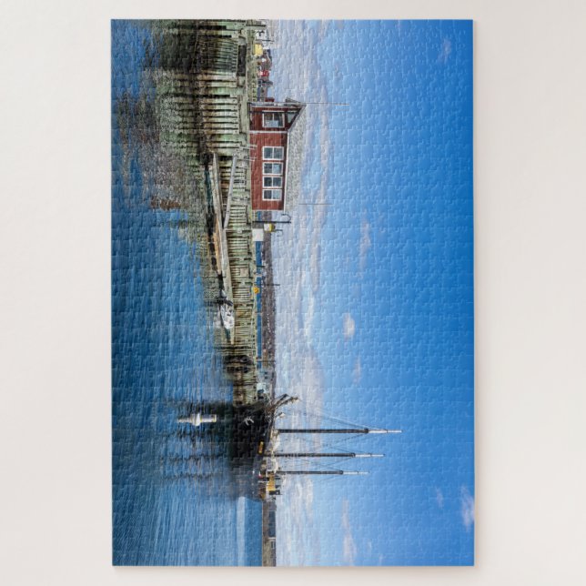 Segelschiff im Hafen von Halifax Quebra-cabeça (Vertical)