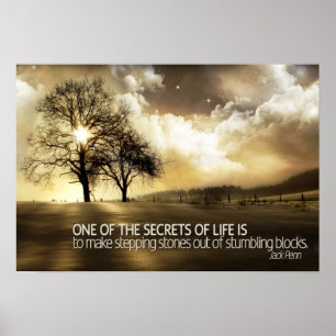 Segredos do poster inspirador da vida