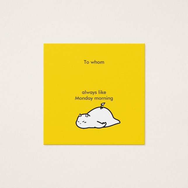 Segunda-feira Mensagem do diabo (Frente)