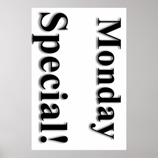 Segunda-feira Poster de beleza especial Salon (Frente)