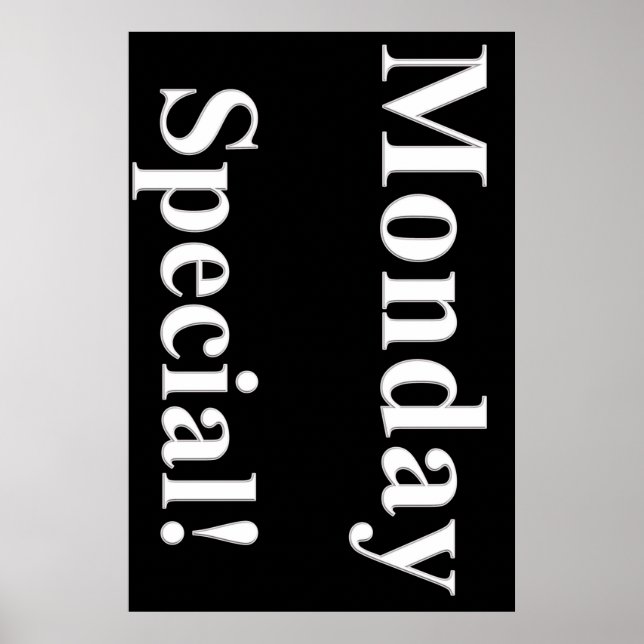 Segunda-feira Poster de beleza especial Salon (Frente)