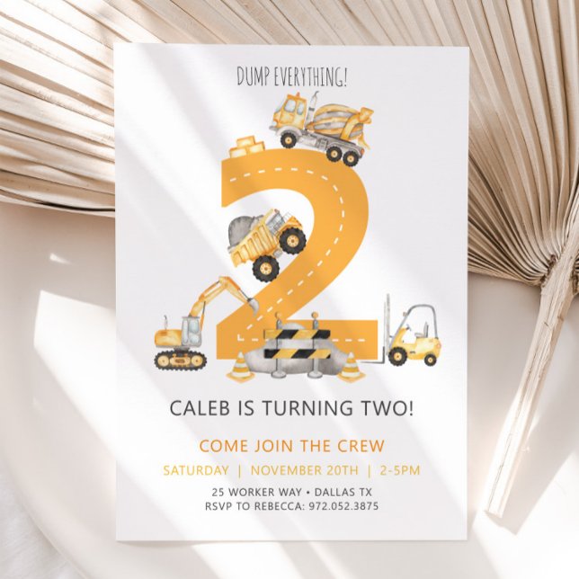 Segundo aniversário de Convite de Aniversário de C (Criador carregado)