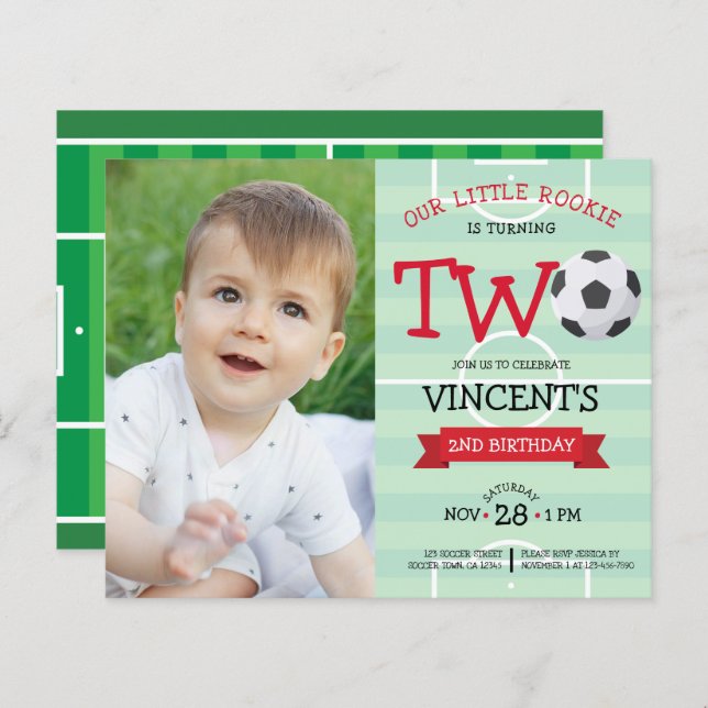 Segundo aniversário de Fotografia de Orçamento de  (Frente/Verso)