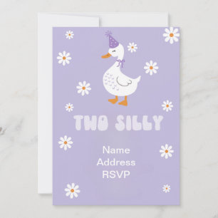 Segundo Aniversário do Convite de Ganso de Dois Bo