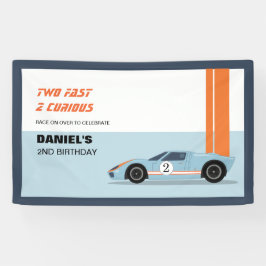 Segundo aniversário Moderno de Dois Carro Race Ráp