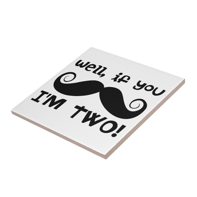 segundo aniversário Mustache (Lateral)