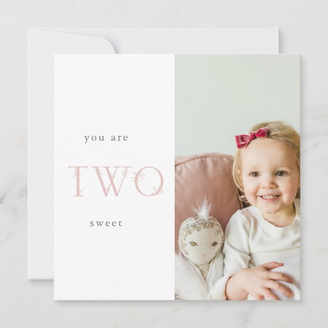 segundo cartões de agradecimentos de aniversário (Frente)