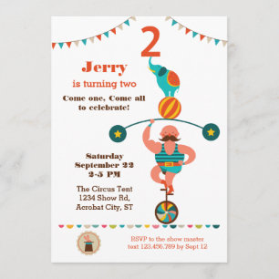 Segundo Convite de Aniversário do Circus