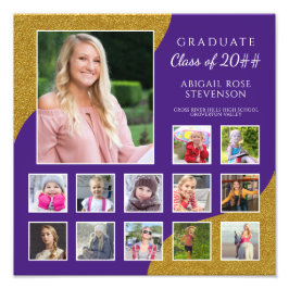 Segundo grau K-12 Colagem de Fotografias Roxo e Do