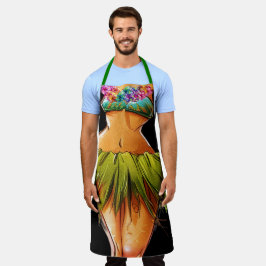 segundo Luau ou Kitchen Rindo Apron