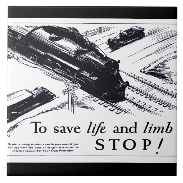 Segurança do cruzamento de estrada de ferro 1906 (Frente)