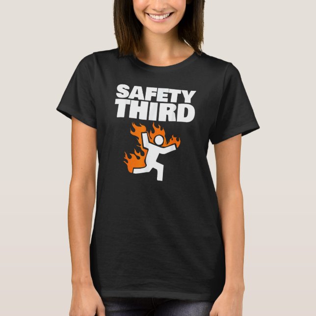 Segurança Terceiro Camisa Engraçada Terceiro (Frente)