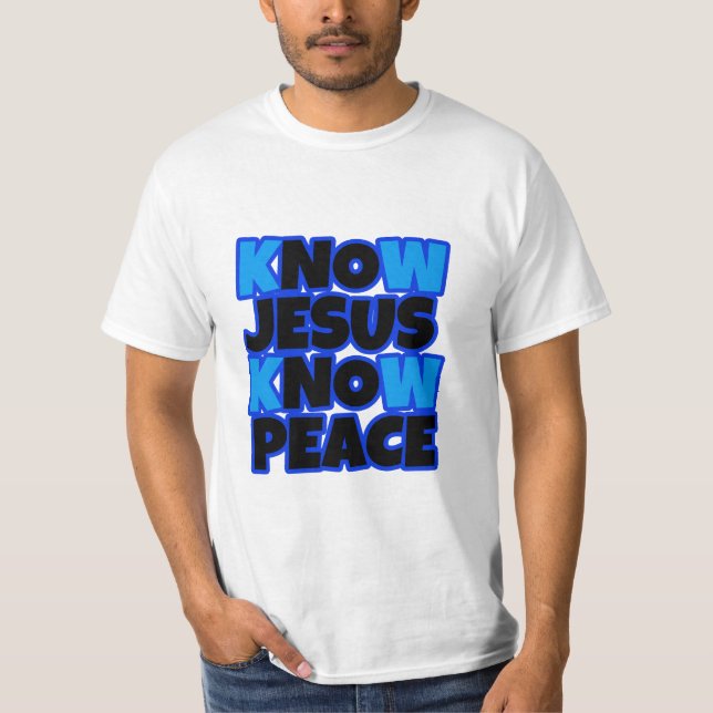 Sei que Jesus conhece a camisa dos Homens da Paz (Frente)