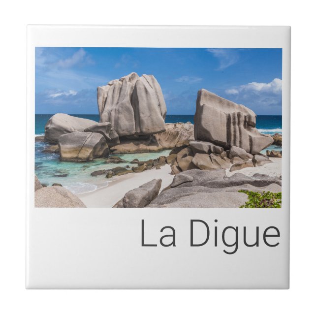 Seicheles La Digue Anse Marron Beach Vintage (Frente)