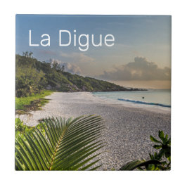 Seicheles La Digue Sunset Beach Souvenir