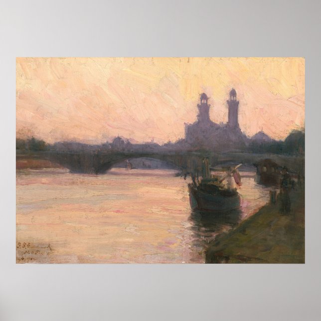 Seine - Henry Ossawa Tanner Fine Art Poster (Frente)