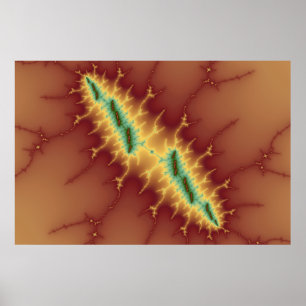 Seis faixas - Poster Fractal