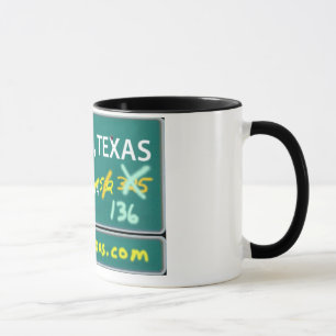 Seis homens, caneca de café de Texas
