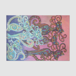 seis lenços de papel dos gatos