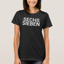 Seis Sete Alemão, camiseta alemã, seis sete 