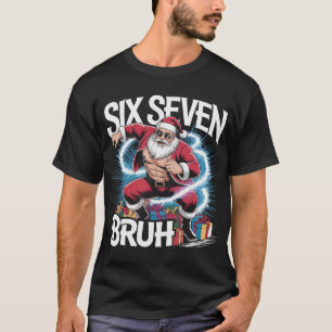 Seis Sete Bruh Camisa Divertida de Natal Musculo