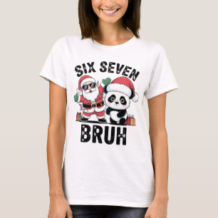 Seis Sete Bruh Camisa Divertida de Natal   Papai N