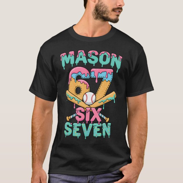 Seis Sete Meme Mason Sorvete Gotejamento Camisa de (Frente)