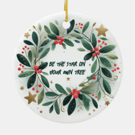 Seja a estrela do seu próprio Enfeites de natal