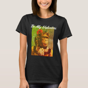 Seja A Minha Namorados Engraçada Camiseta De Macac