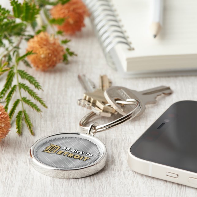 Seja agradável ao chaveiro de Detroit (Lateral)