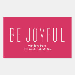 Seja alegre com a etiqueta de presente de feriado 