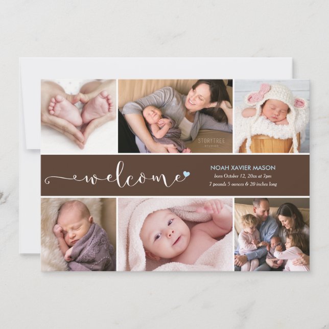 Seja bem-vindo Seis Anúncio de Nascimento da Colag (Frente)