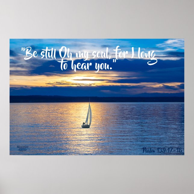 Seja bote no Ocean Matte Poster (Frente)