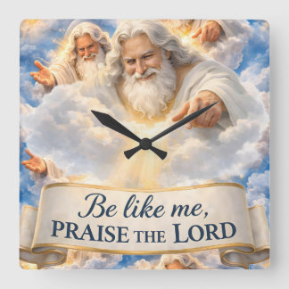 Seja como eu louve ao Senhor relógio de parede qua