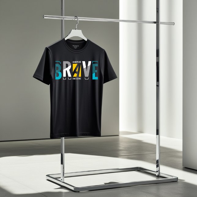 Seja Corajoso Seja Uma Camisa Motivacional Incríve (Criador carregado)