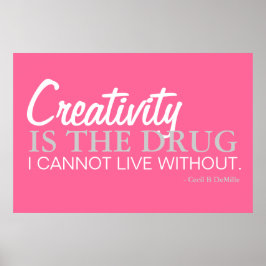 Seja criativo - Inspiração Poster
