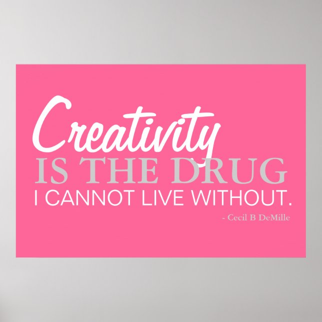 Seja criativo - Inspiração Poster (Frente)