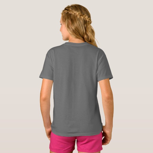 seja feliz, camisa infantil (Parte Traseira Completa)