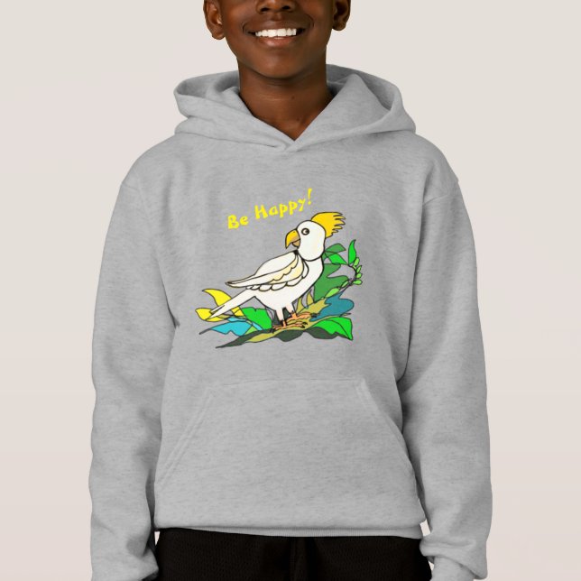 Seja feliz com Hoodie (Frente)