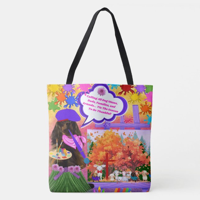 Seja feliz graças a Lady Tote Bag (Frente)