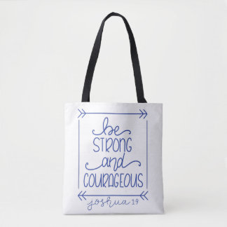 Seja forte e corajoso Tote Bag
