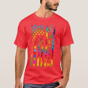 Seja gentil Camisa Autismo Sensibilização Tie Dye 