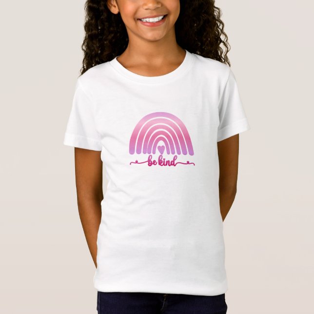 Seja gentil - Camiseta Meninas inspiradora do arco (Frente)