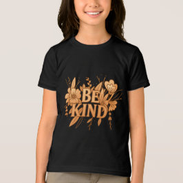 Seja Gentil | Camiseta Tri-Blend Floral Dourada pa