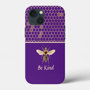 Seja gentil com a Abelha e o Honeycomb em roxo