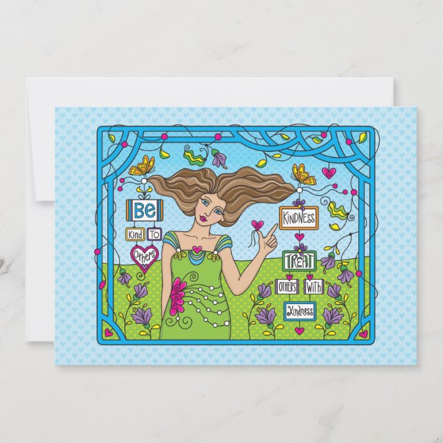 Seja gentil com a placa Outros_Flat de 7" x 5" (Frente)