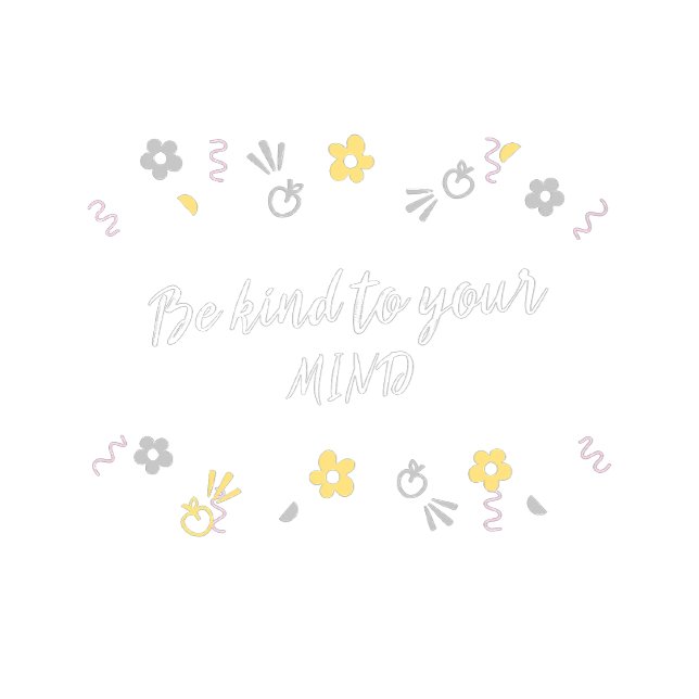 Seja gentil com a sua mente, Camiseta de Saúde Men (Criador carregado)