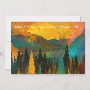 Seja gentil com nosso planeta - Árvores montam o D