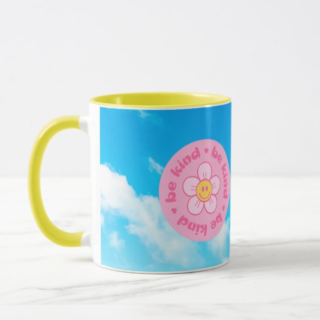 Seja gentil com o manípulo amarelo da caneca feliz (Esquerda)