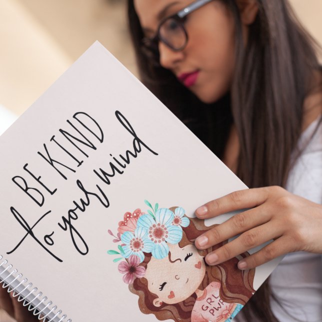 Seja gentil com seu planejador mental (Remember to be kind to your mind with this girl power planner! )